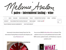 Tablet Screenshot of melanieavalon.com